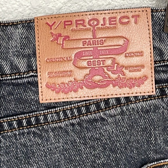 Y/Project Evergreen Wire Seam Detailed Jeans Unisex Sz 36 - Picture 8 of 15